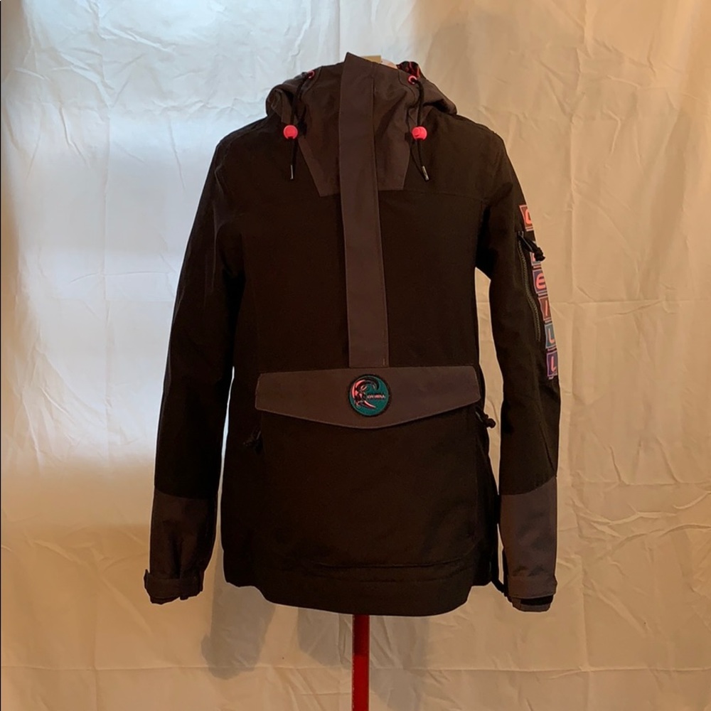 O’Neill Black Side Zip Snow Jacket
